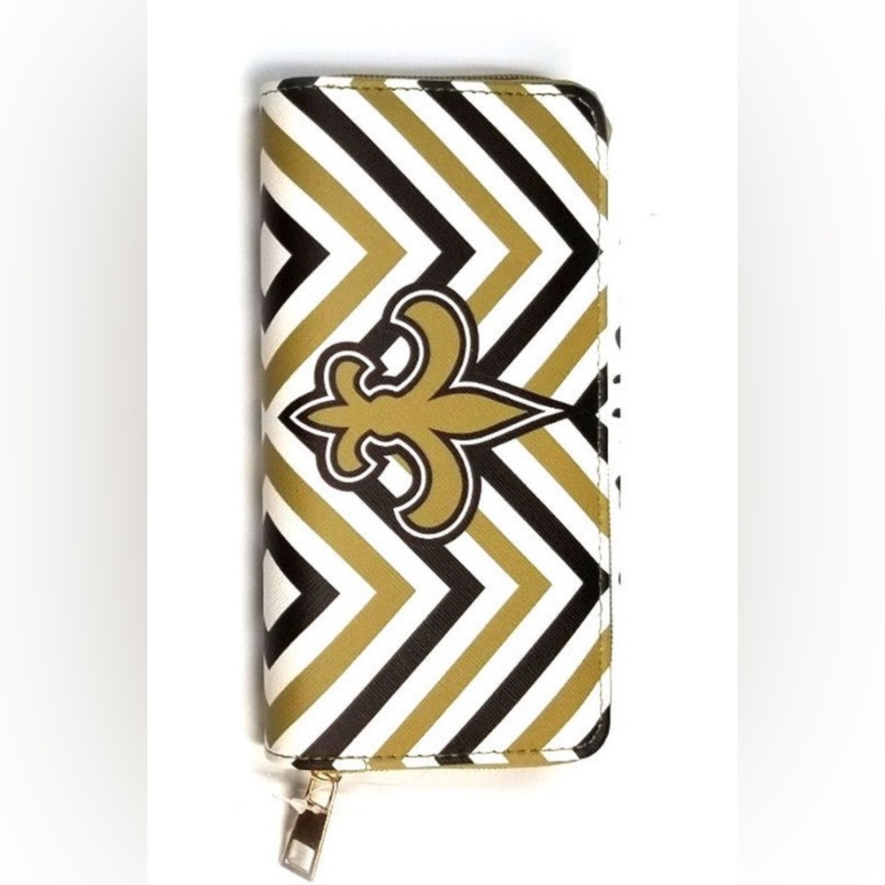 New Orleans Fleur de lis Black & Gold Wallet